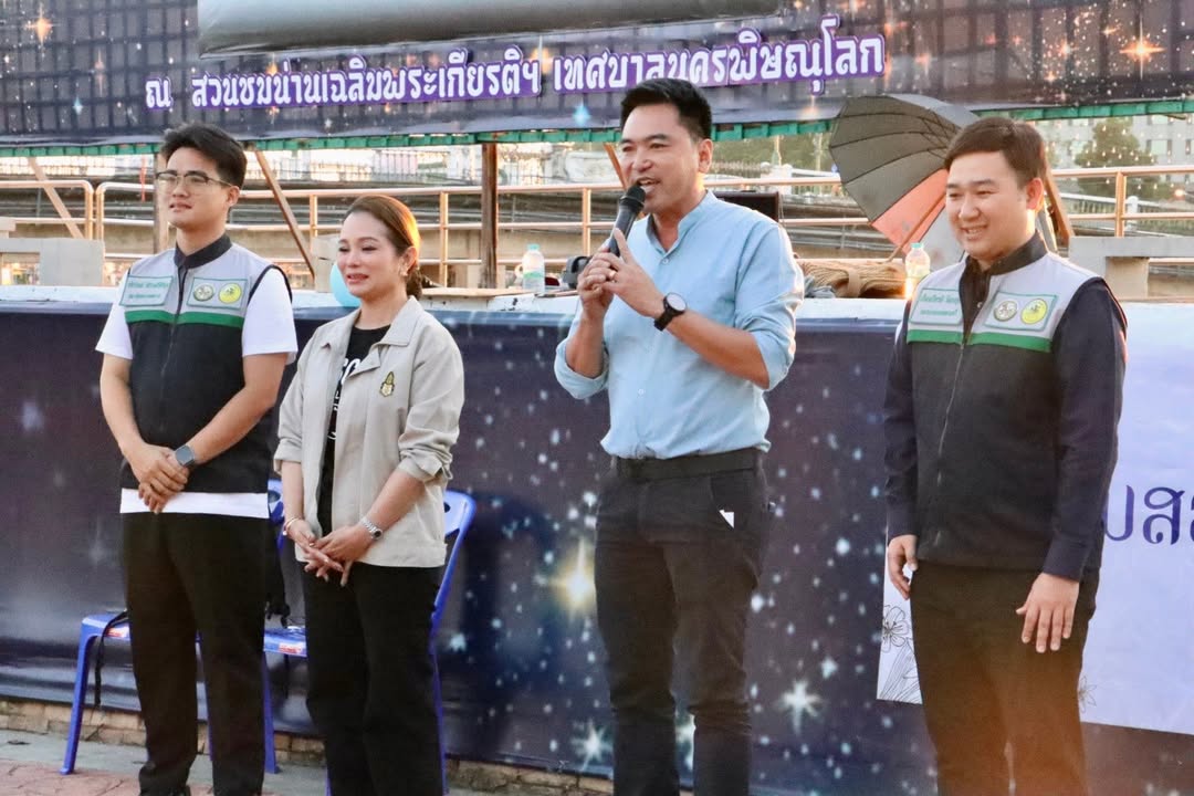 นายกเทศมนตรีนครพิษณุโลก ร่วมพบปะพูดคุย พร้อมทั้งให้กำลังใจและเปิดกิจกรรมกีฬาสัมพันธ์ ชมรมสองแควจูเนียร์ ซีซั่น 4