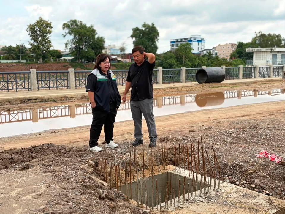 🚧 ติดตามความคืบหน้าโครงการริมน้ำน่าน ระยะที่ 2 เดินหน้าวางท่อระบายน้ำแล้วกว่า 65%